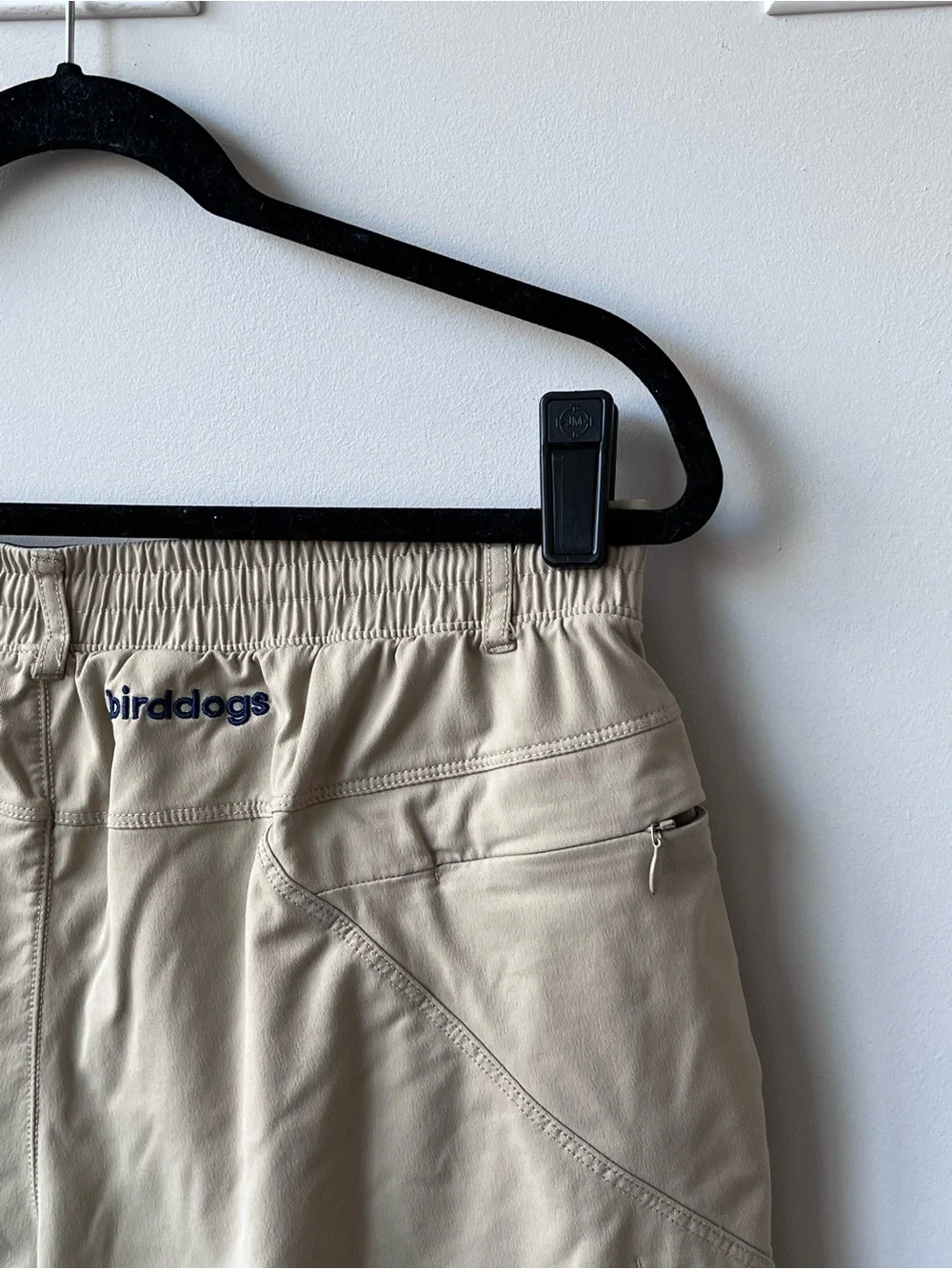 Birddogs Men XL Regular Beige Classic Original Zip Pocket Lined Twill Short 6.5”